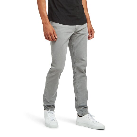 $139 NEW Mott & Bow Mercer Slim Lt Gray Soft Twill 31x32 AG Tellis Mugsy Stretch - Picture 3 of 8